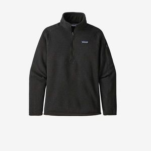 SOLD- Patagonia Women's Better Sweater 1/4-Zip Fleece Black size medium